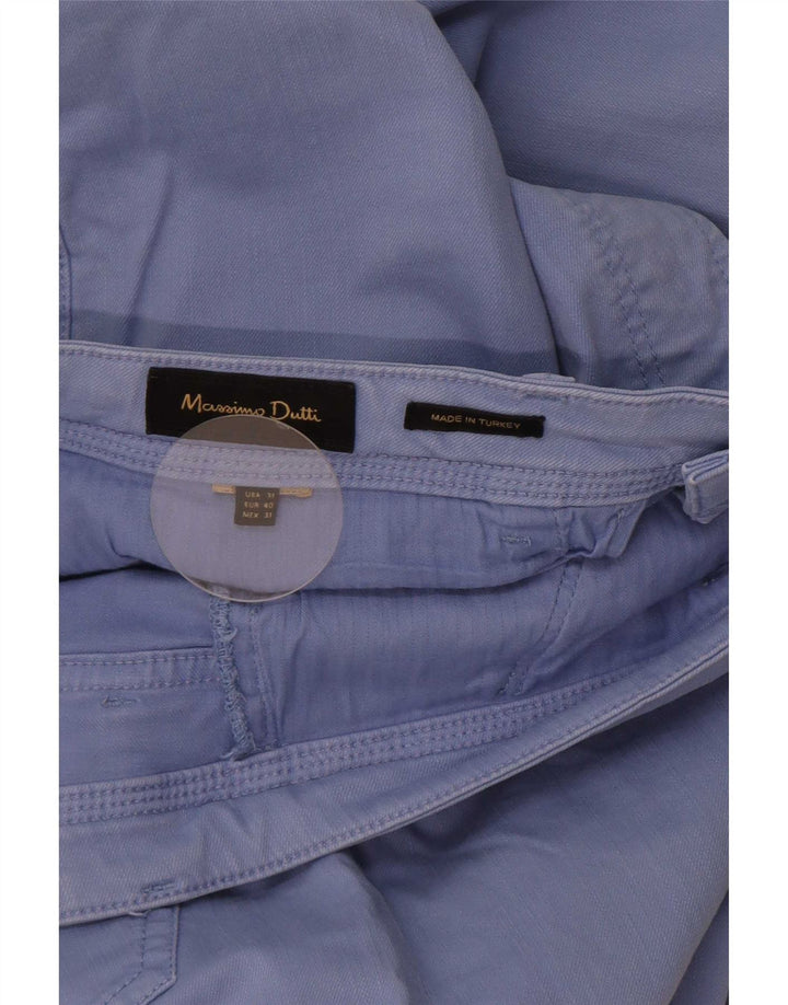 Massimo Dutti Herre Slim Casual Bukser EU 40 Medium W31 L29 Blå