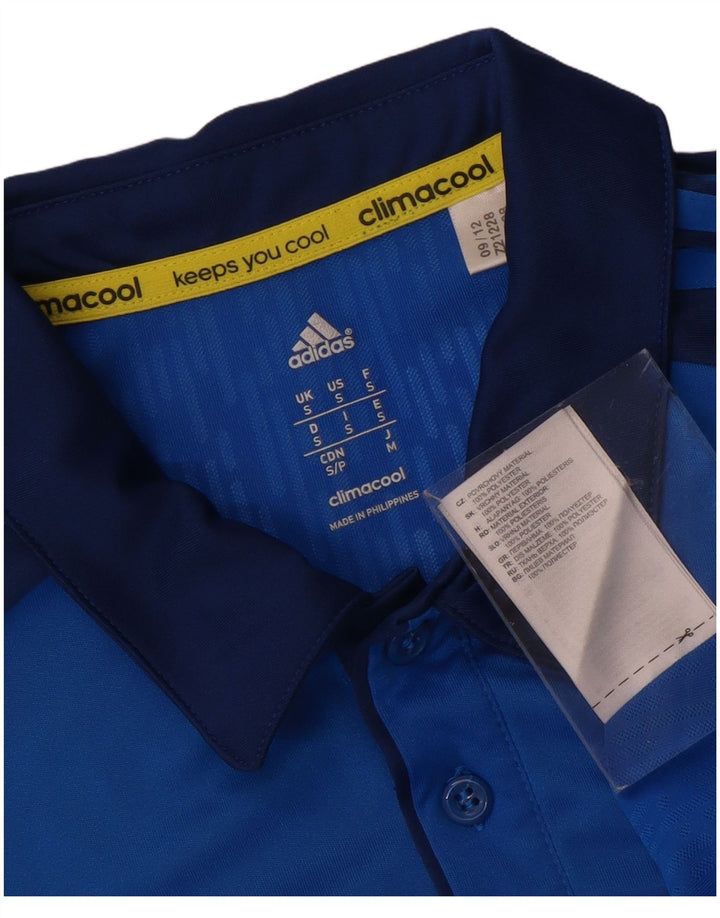 ADIDAS Herre Climacool Polo Shirt Lille blå Colourblock Polyester