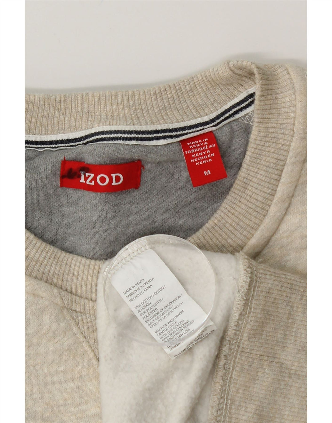 IZOD Sweatshirt til mænd Medium Beige Bomuld