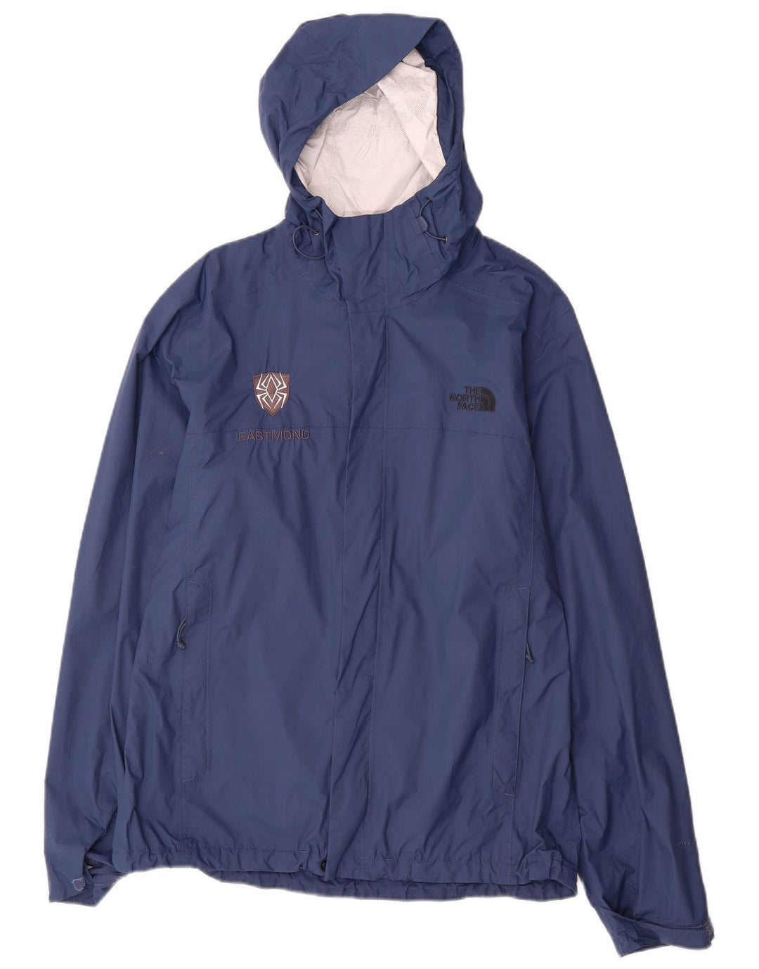 The North Face Regnjakke med hætte til mænd UK 38 Medium Navy Blue Nylon