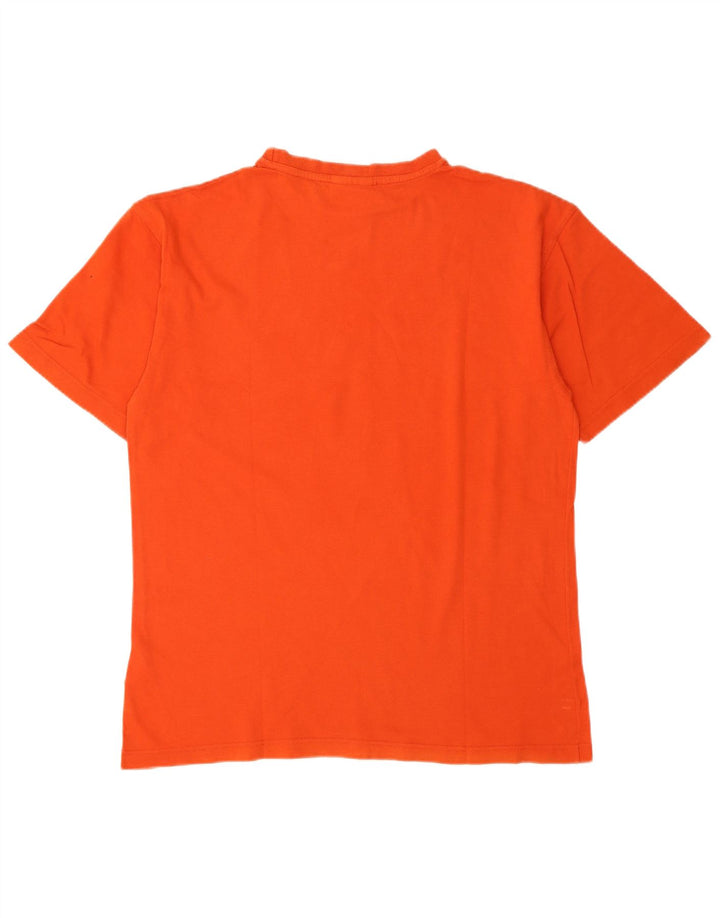 REEBOK Herre grafisk T-shirt Top XS Orange Bomuld