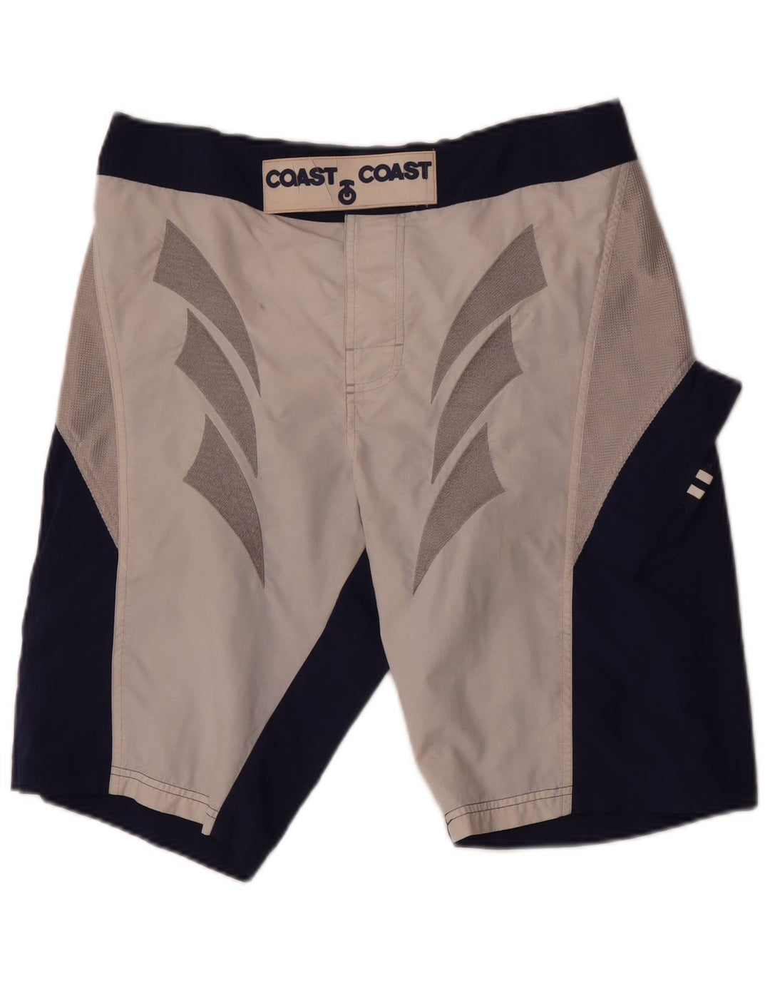 Coast Herre grafiske svømmeshorts Små marineblå Colourblock Polyamid