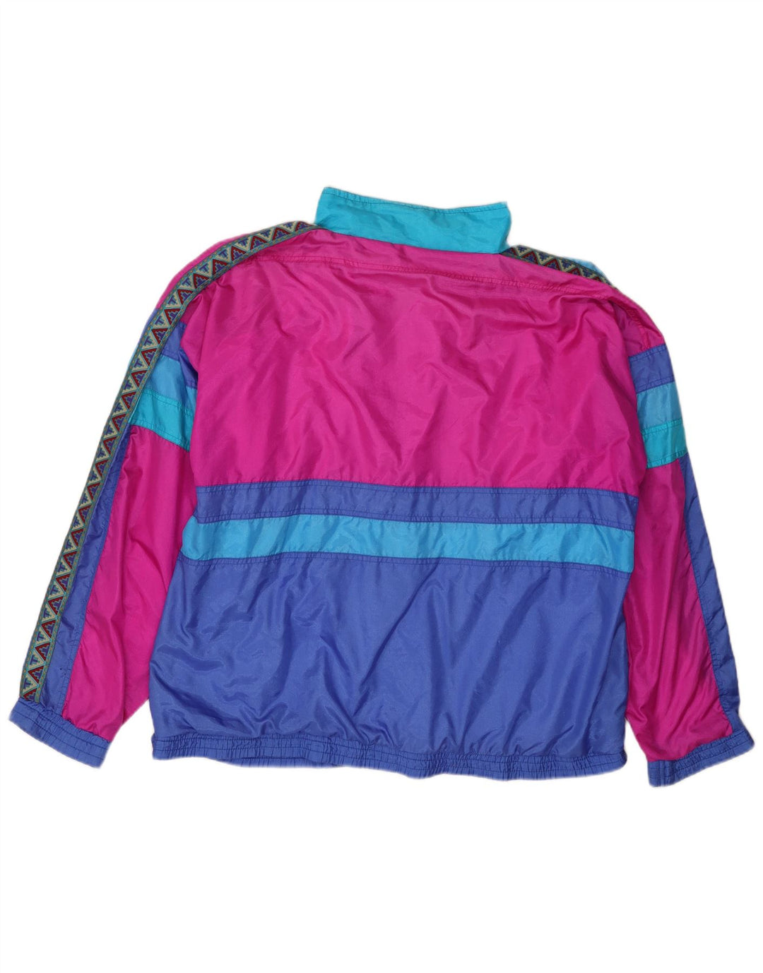 Vintage træningsdragt til mænd, topjakke UK 44 XL Flerfarvet Colourblock