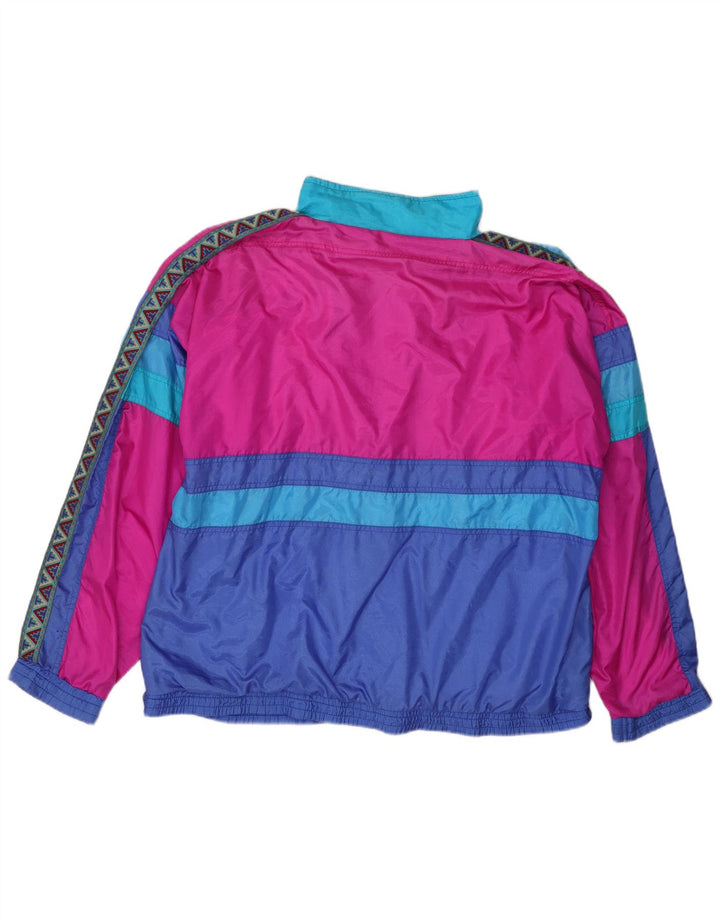 Vintage træningsdragt til mænd, topjakke UK 44 XL Flerfarvet Colourblock