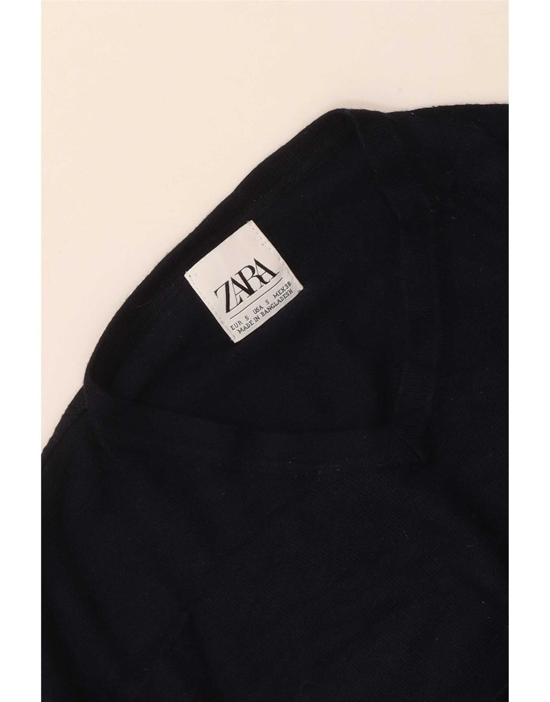 Zara Herre V-hals sweater lille marineblå