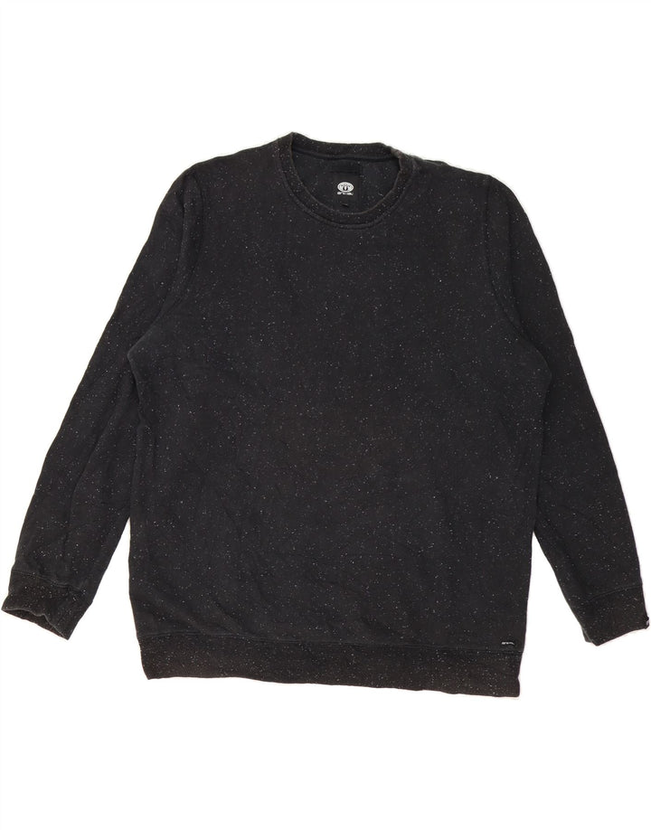 ANIMAL Mens Sweatshirt Jumper 2XL Black Spotted Cotton Vintage Animal and Second-Hand Animal from Messina Hembry 