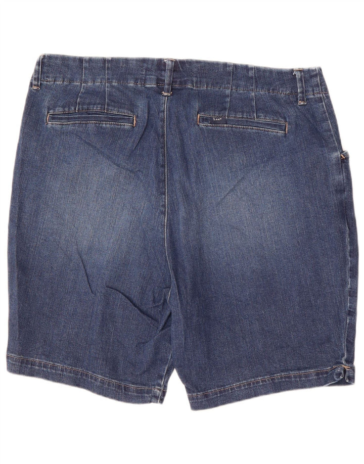 LEE Dame Denim Shorts US 18 2XL W36 Blå Bomuld