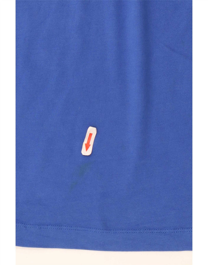 Nike herre Dri Fit T-shirt top mellemblå bomuld
