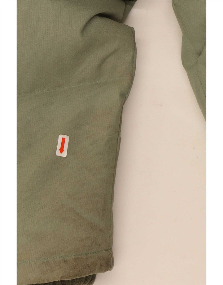 Fila Herre hættepolstret jakke UK 40 Large Green Colourblock Polyester