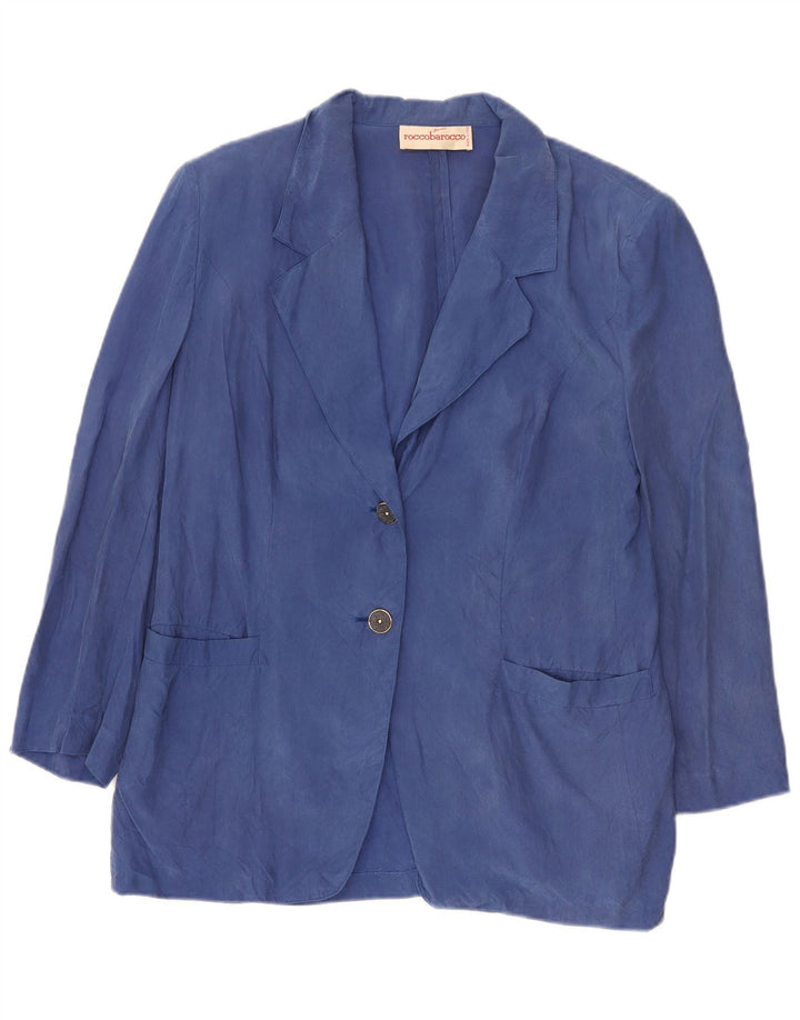 Roccobarocco Dame 2-knaps blazerjakke UK 12 Medium Blue