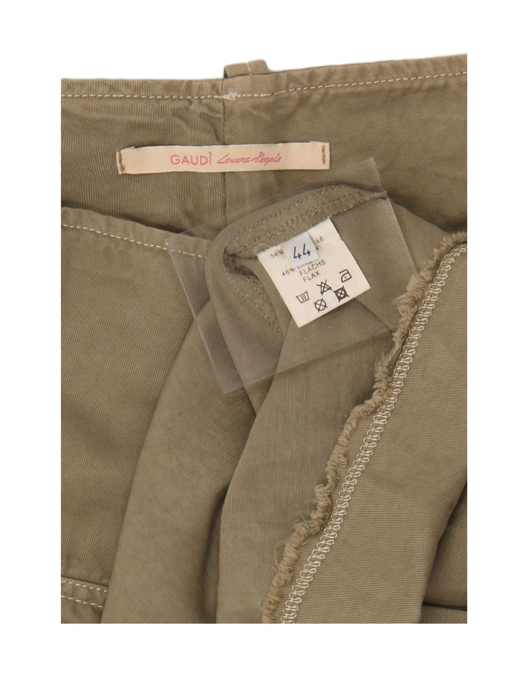Gaudi Dame Cargo Nederdel EU 44 XL W36 Khaki Bomuld