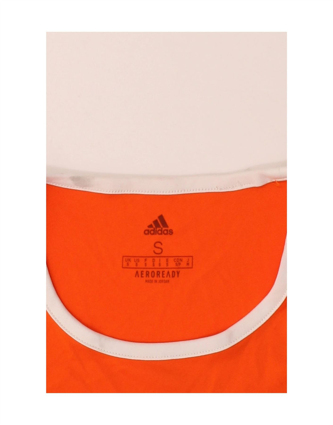 ADIDAS Mens Delaware Graphic T-Shirt Top Small Orange Colourblock