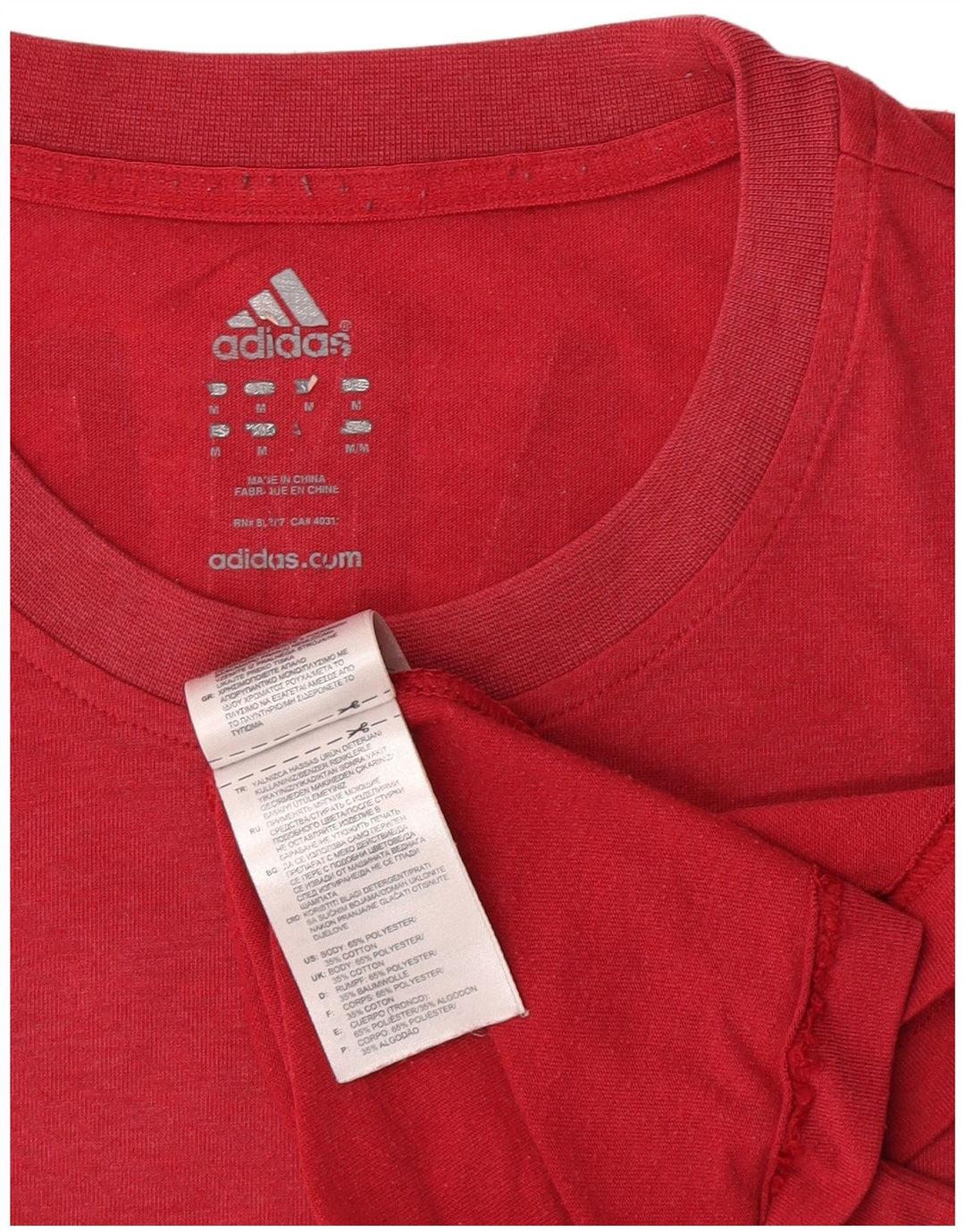 Adidas Herre Miami Graphic T-Shirt Top Medium Burgundy Polyester