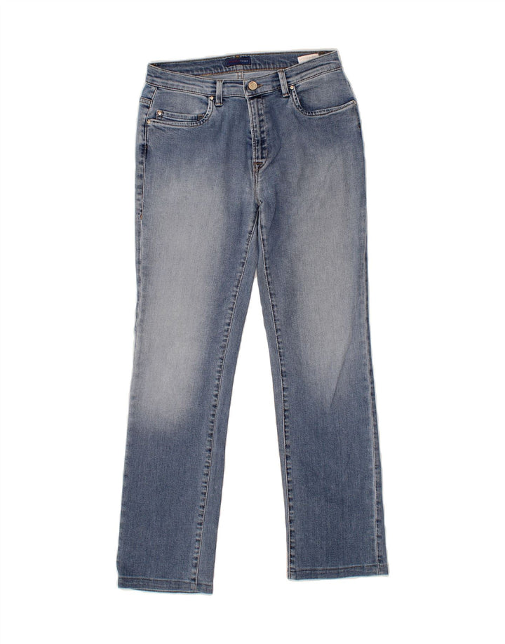 TRUSSARDI Womens Straight Jeans W27 L29 Blue Cotton Vintage Trussardi and Second-Hand Trussardi from Messina Hembry 