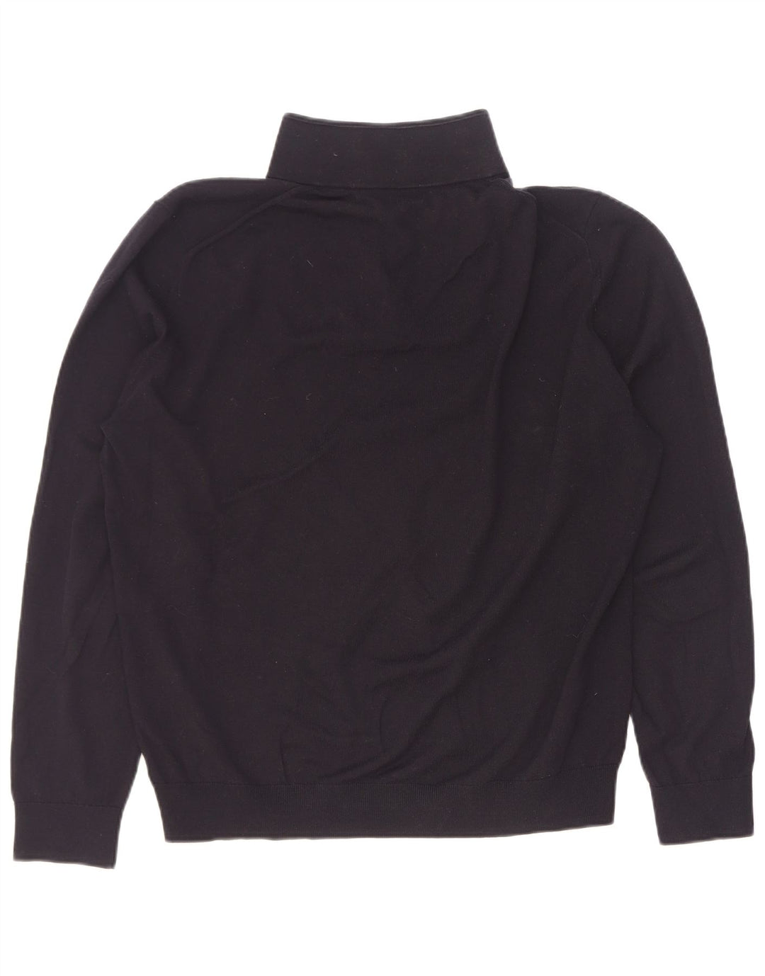 Reiss Herre Zip Neck Jumper Sweater XL Sort Uld