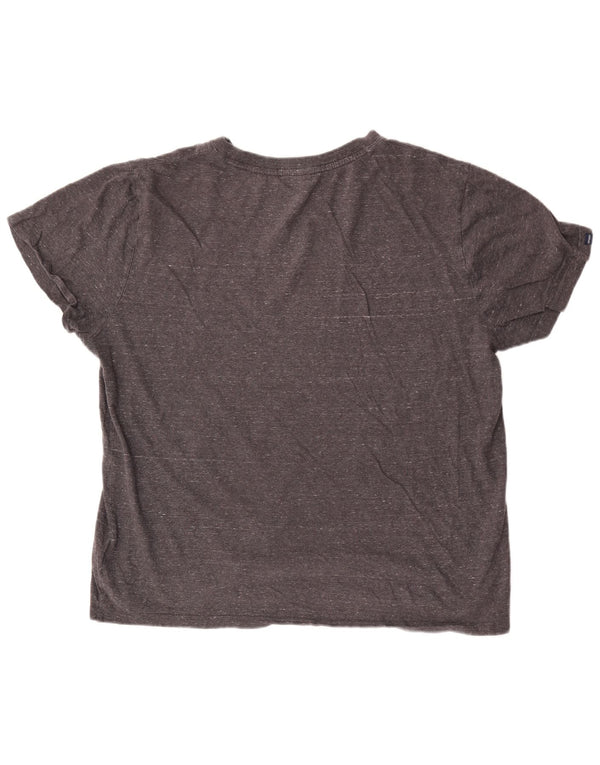 Superdry Herre T-shirt Top 2XL Grå Flecked Bomuld