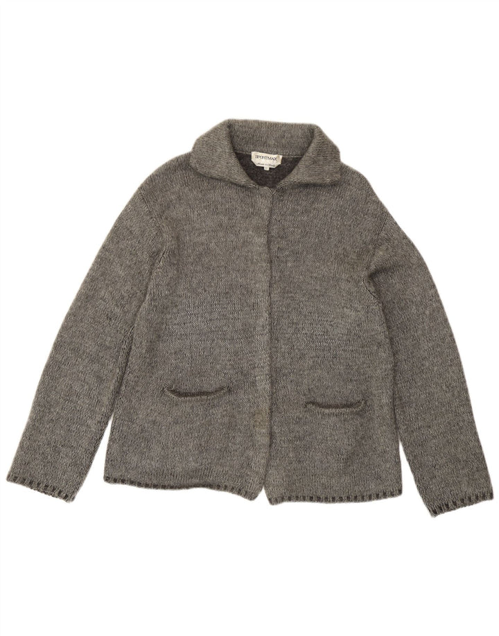 Sportmax Dame Cardigan Sweater UK 16 Large Grå