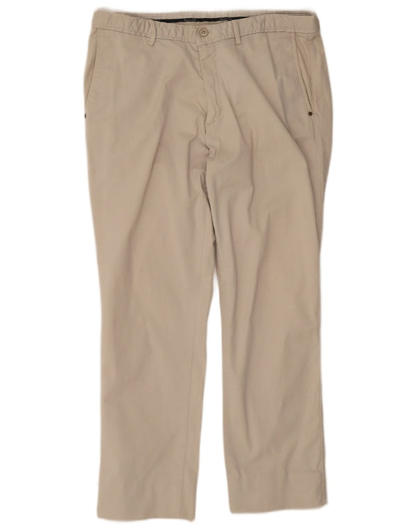 Massimo Dutti Herre Slim Chino Bukser EU 44 Large W34 L26 Beige