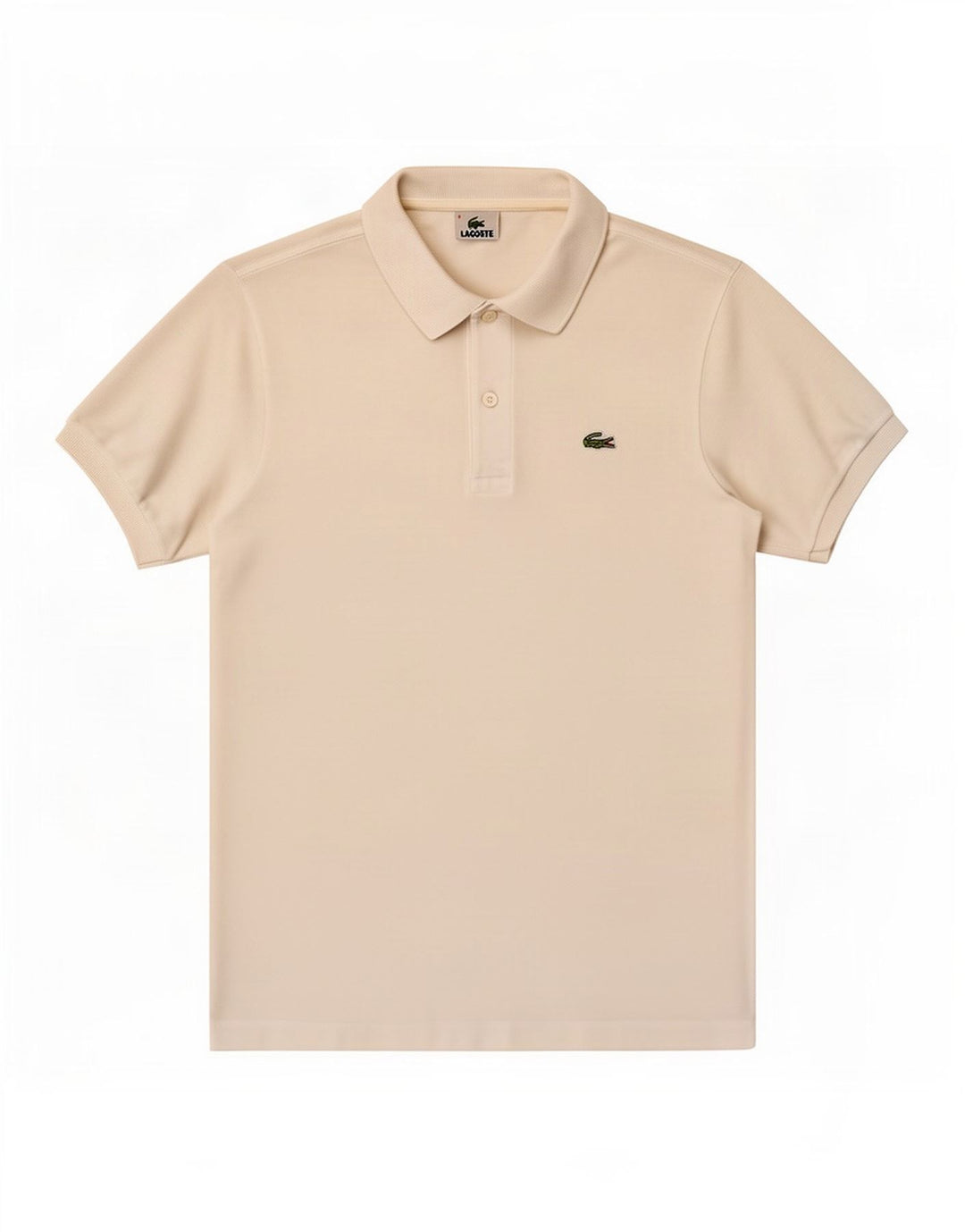 Lacoste herre poloskjorte str. 4 Medium hvid bomuld