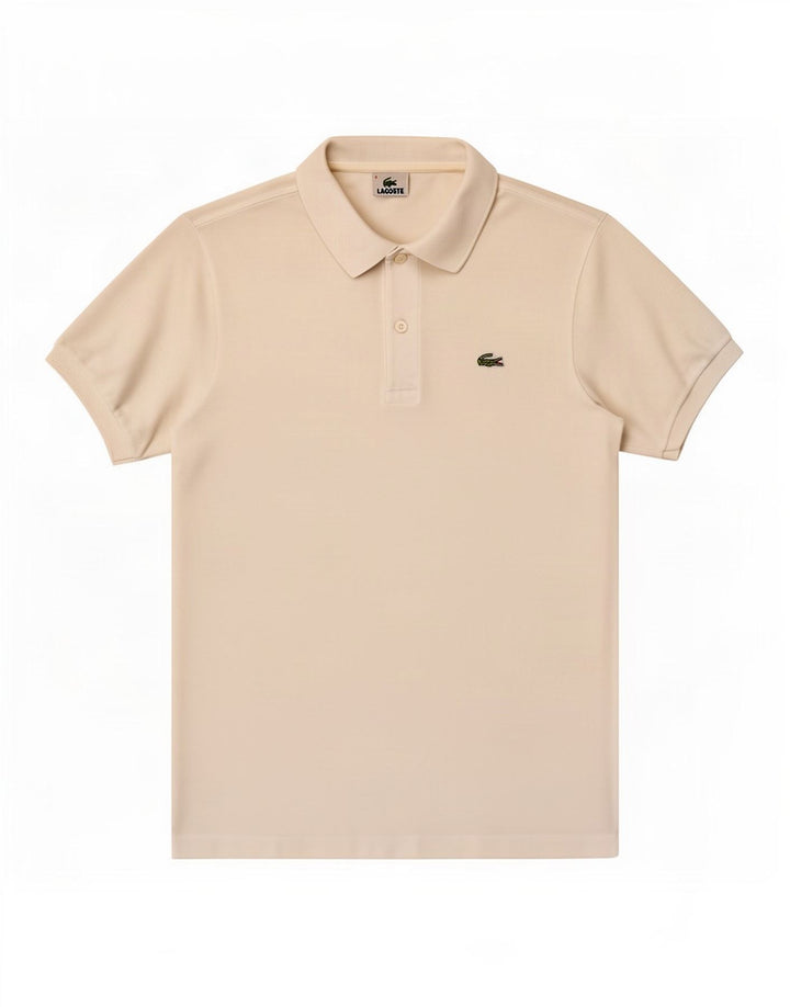 Lacoste herre poloskjorte str. 4 Medium hvid bomuld