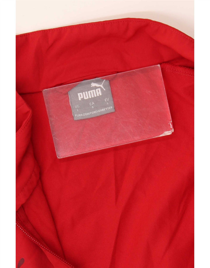 Puma Herre grafisk træningsdragt Topjakke Stor Rød Polyester