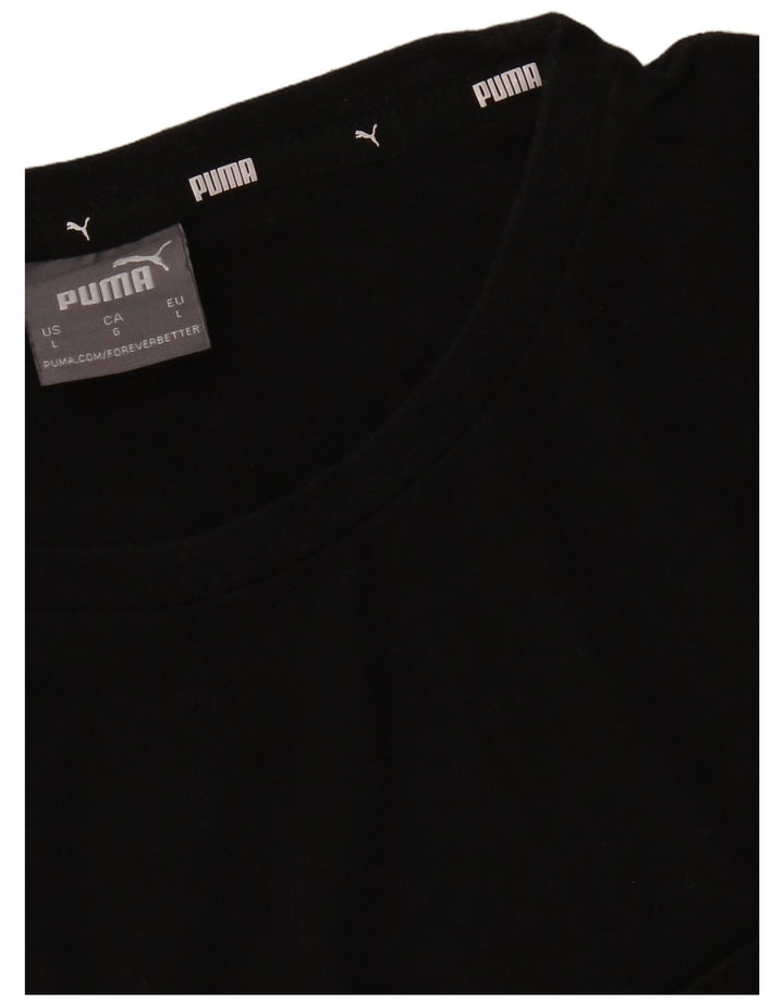 PUMA Mens T-Shirt Top Large Black