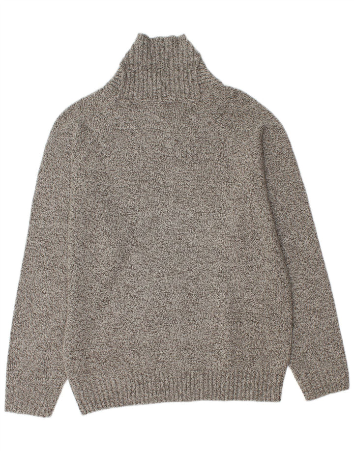 Marks & Spencer Herre Shawl Neck Jumper Sweater Medium Grey Flecked
