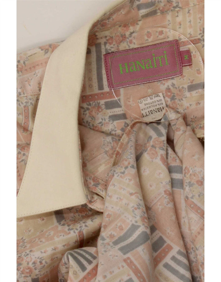 HANAITI Dameskjorte UK 14 Medium Flerfarvet Patchwork Polyester