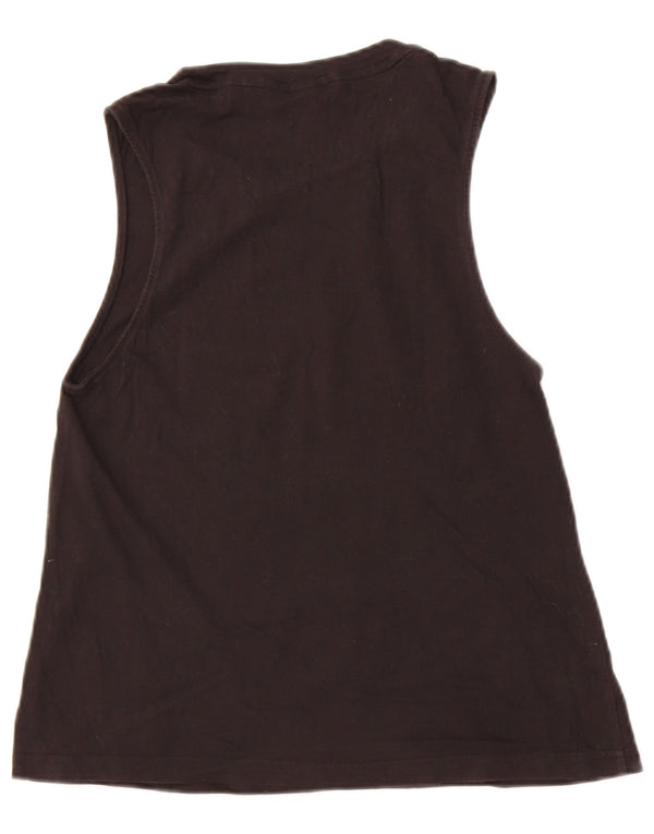 Adidas Dame Grafisk Vest Top UK 12 Medium Sort