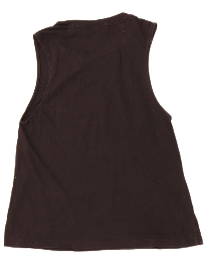 Adidas Dame Grafisk Vest Top UK 12 Medium Sort