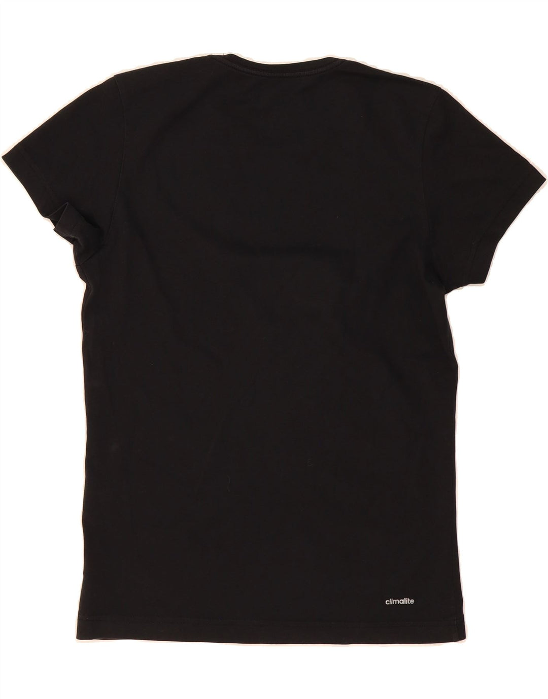 ADIDAS Mens Climalite Graphic T-Shirt Top Small Black Cotton Vintage Adidas and Second-Hand Adidas from Messina Hembry 