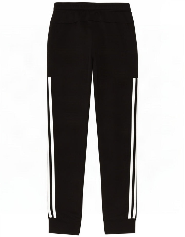 Adidas Mens Tracksuit Trousers Joggers Small Black Polyester