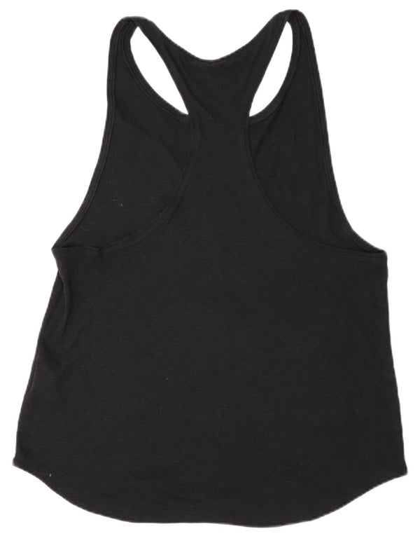 Adidas Dame Grafisk Vest Top UK 16/18 Large Black Polyester