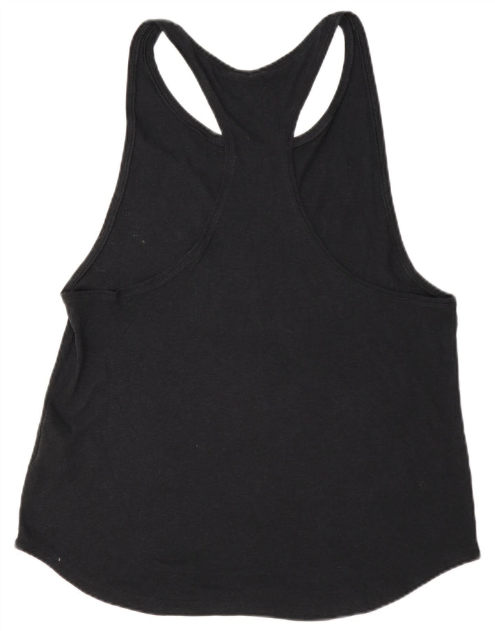 Adidas Dame Grafisk Vest Top UK 16/18 Large Black Polyester