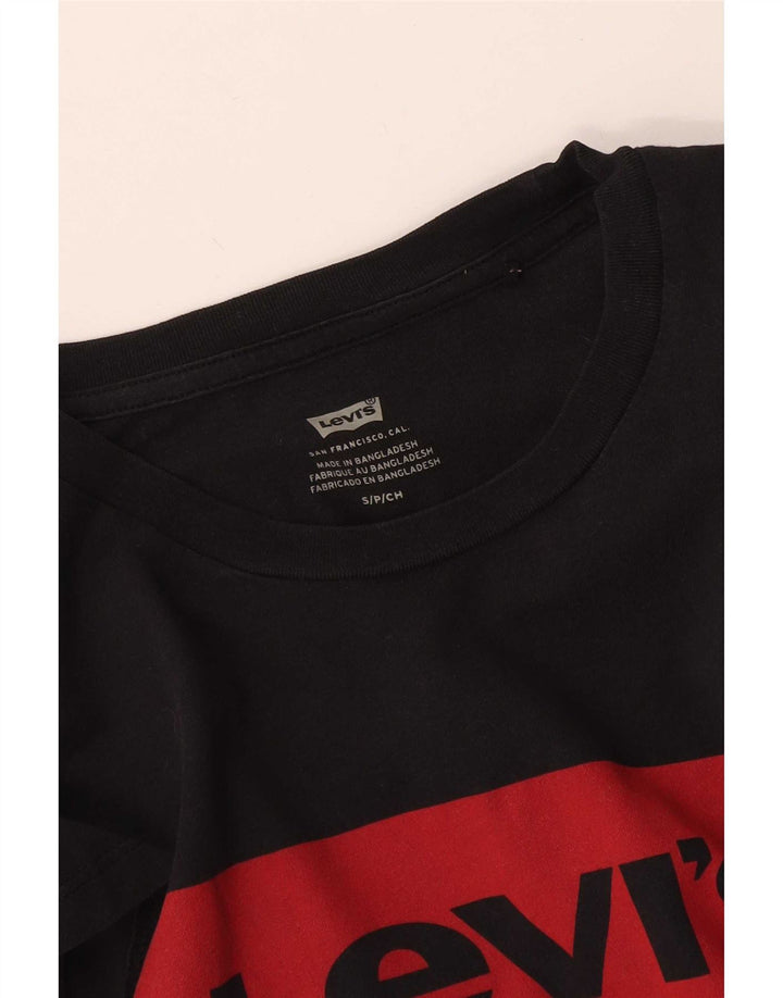 Levi's Herre grafisk T-shirt Top Lille Sort