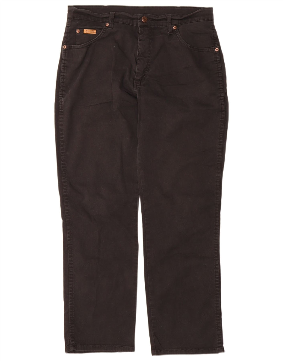 Wrangler Herre Texas Straight Jeans W34 L30 Sort Bomuld