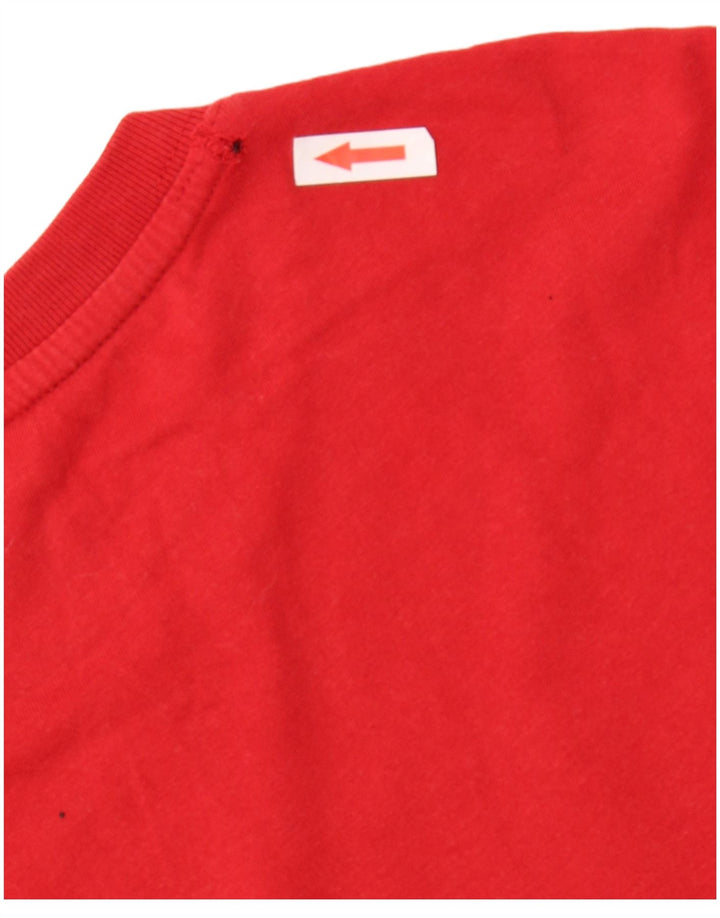 Superdry Grafisk T-shirt top til mænd, lille rød bomuld
