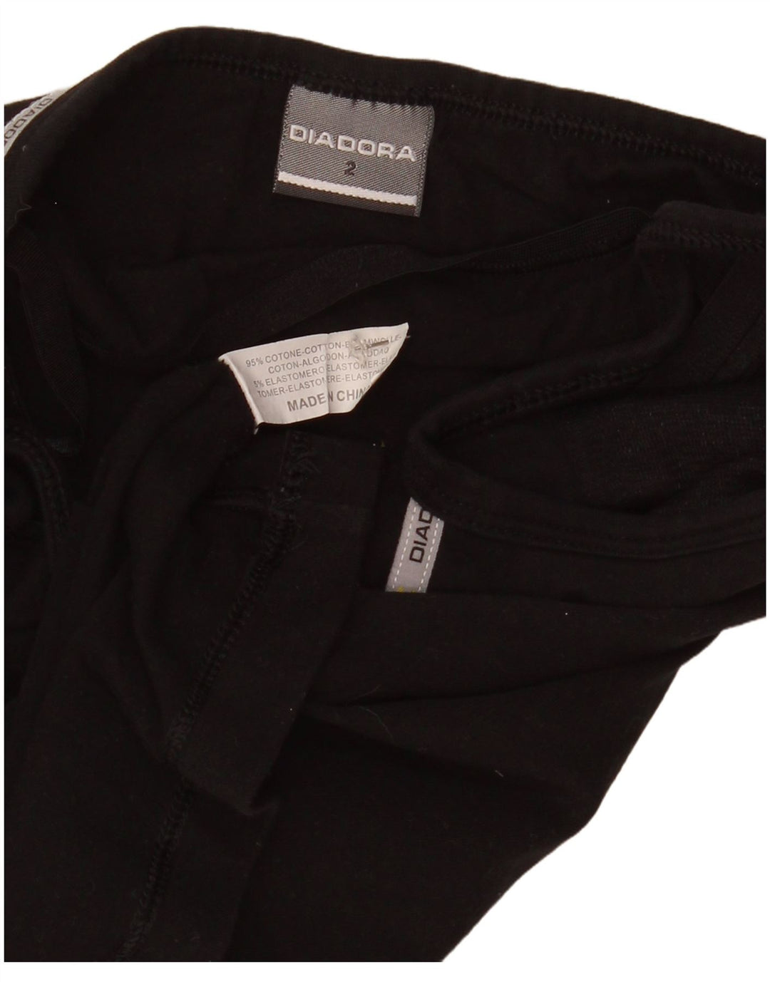 Diadora Dame Cami Top US 2 XS Sort bomuld