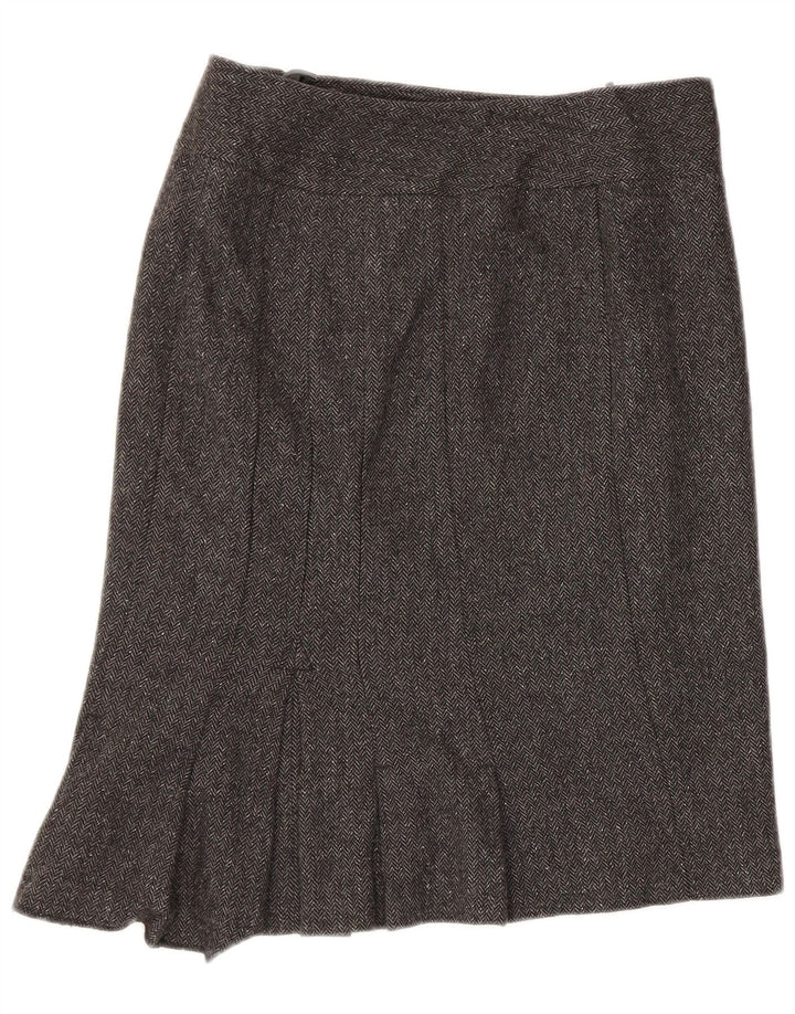 Benetton Womens asymmetrisk nederdel IT 40 Small W30 Grå sildeben