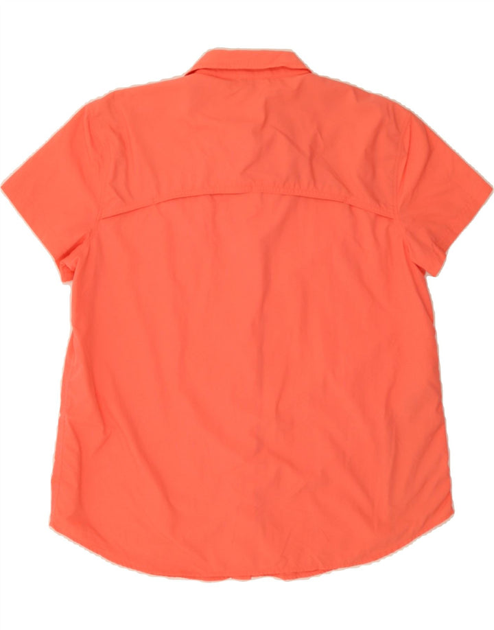 EDDIE BAUER Womens Short Sleeve Shirt UK 16 Large Pink Nylon Vintage Eddie Bauer and Second-Hand Eddie Bauer from Messina Hembry 