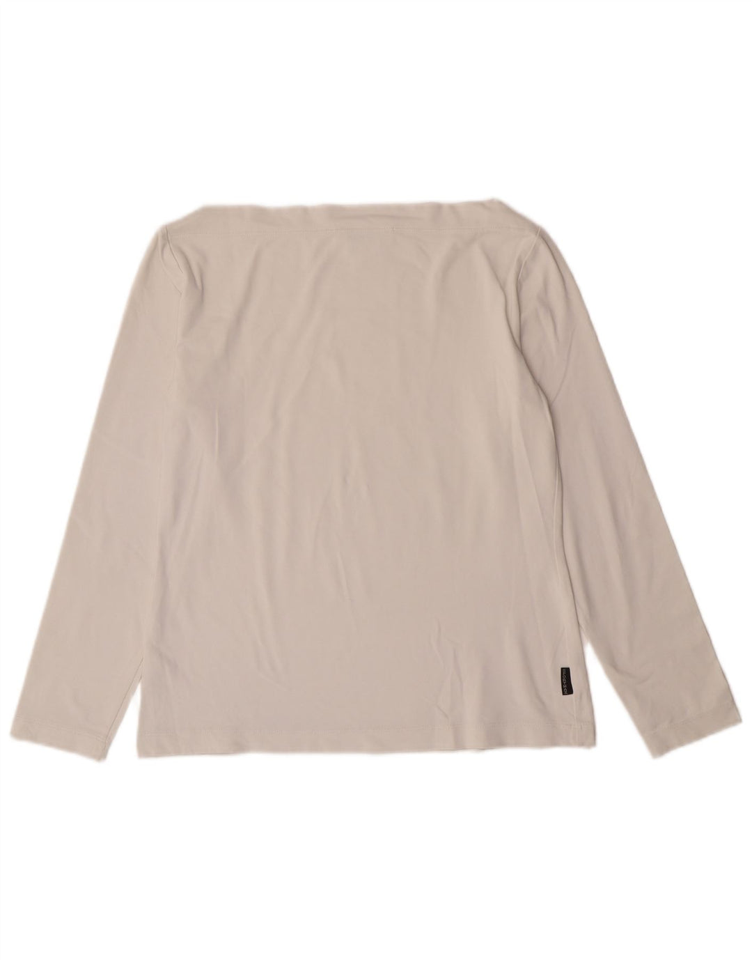 Sportmax Womens Crop Top Langærmet UK 12 Medium Off White Polyamid
