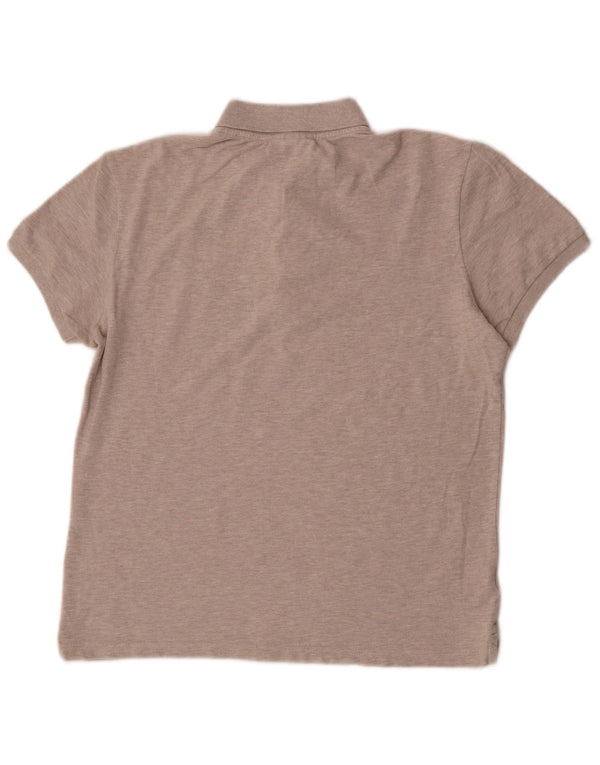 Lacoste Herre Slim Fit Polo Shirt Størrelse 5 Large Beige Bomuld