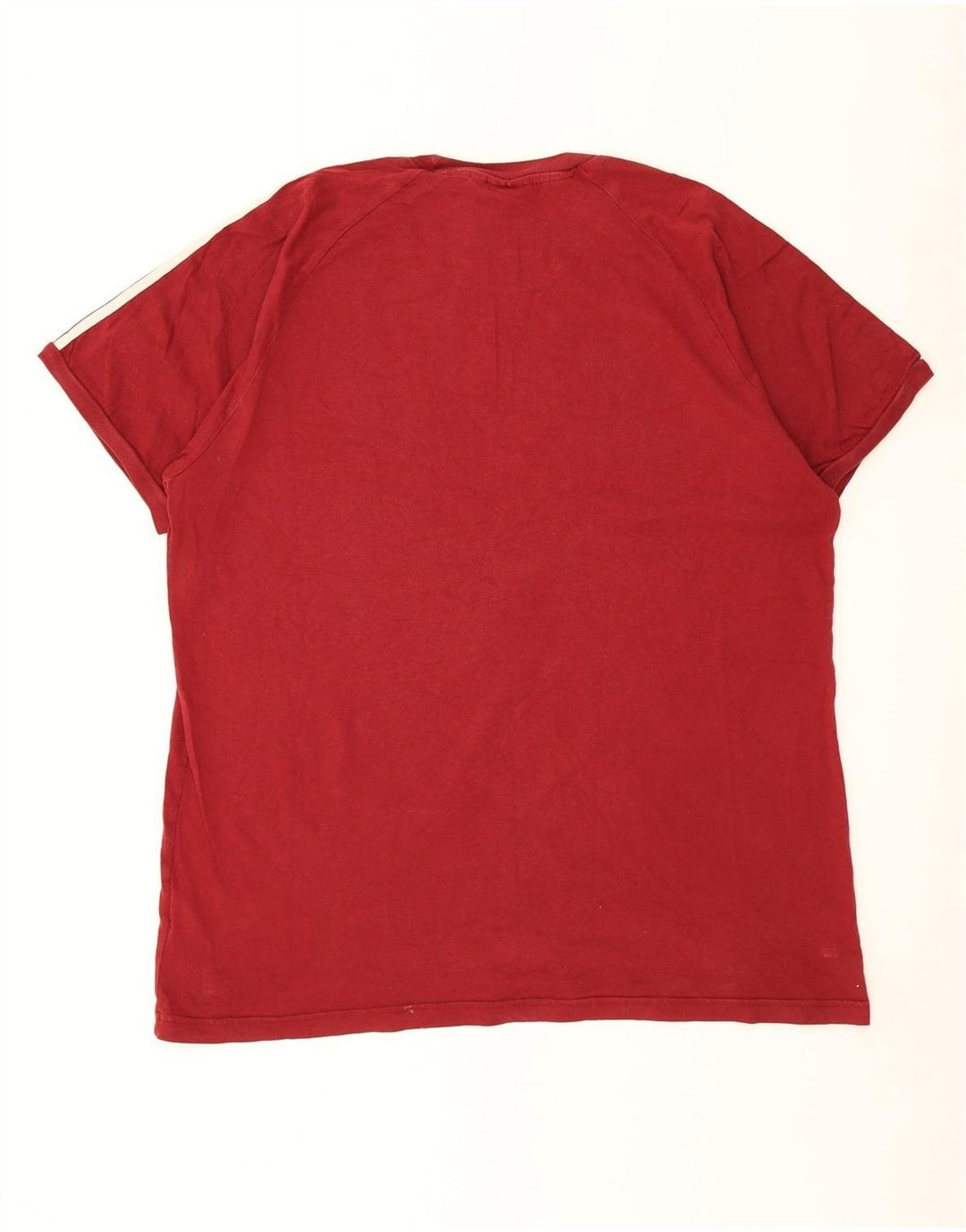 Adidas Herre T-Shirt Top XL Rød Bomuld