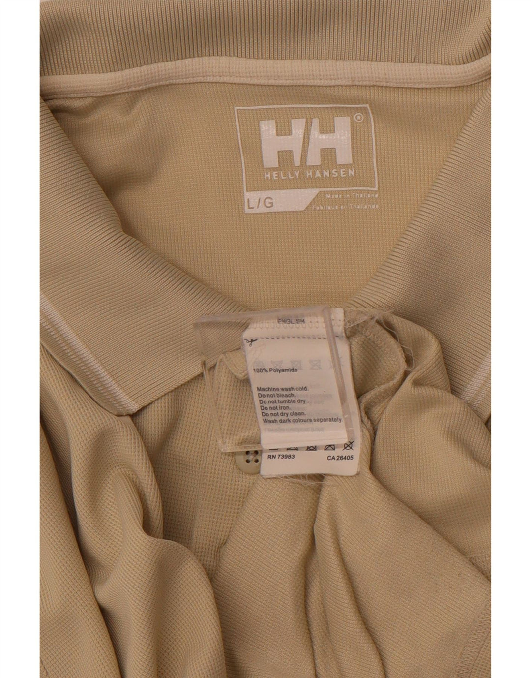 HELLY HANSEN Poloskjorte til mænd Stor Beige Polyamid
