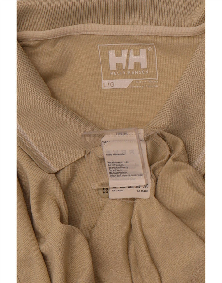 HELLY HANSEN Poloskjorte til mænd Stor Beige Polyamid
