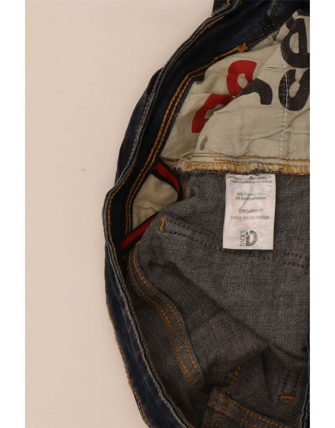 Dacks Slim Jeans til mænd IT 46 Small W30 L29 Marineblå Bomuld