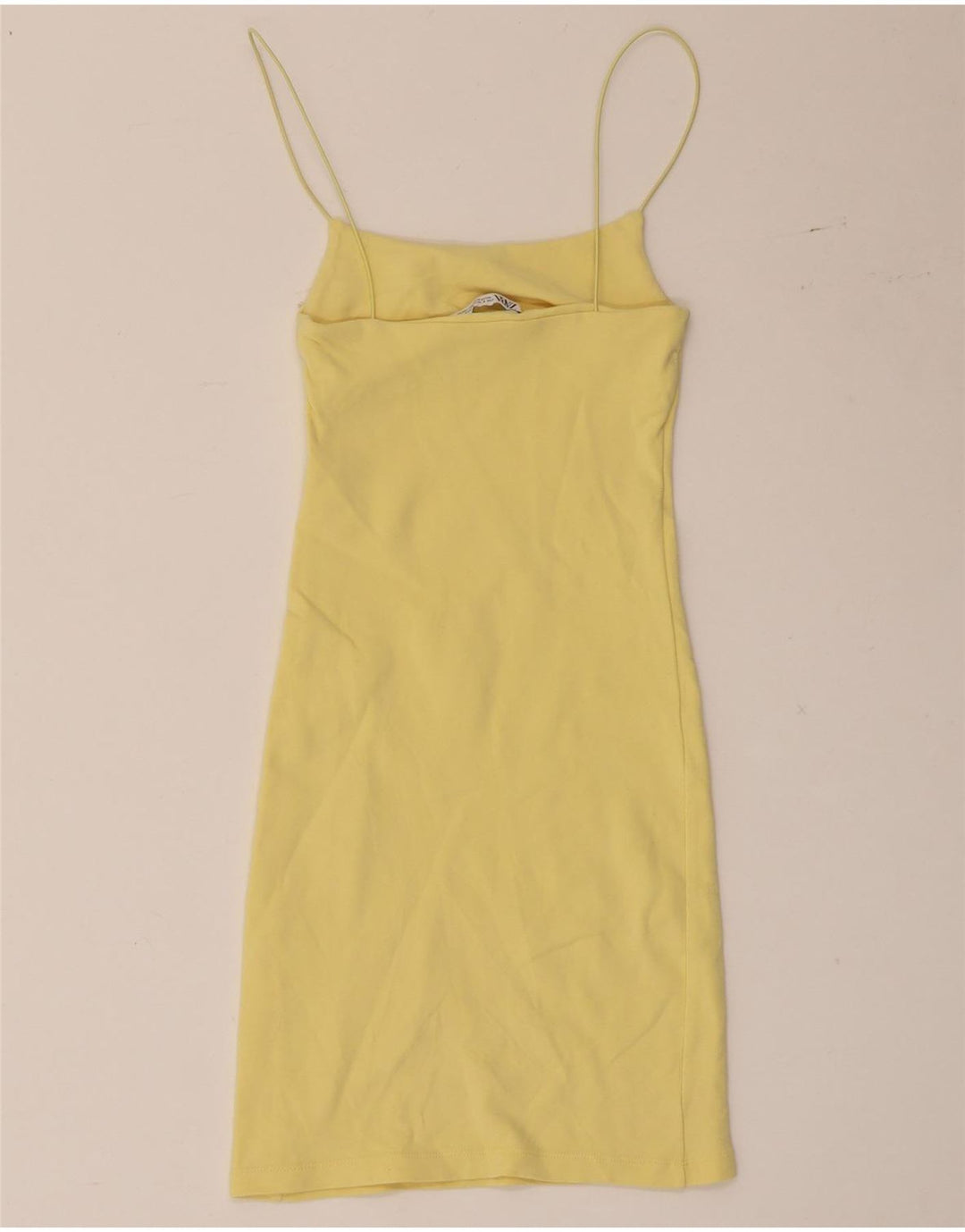Zara Dame Slip Dress UK 8 Lille Gul