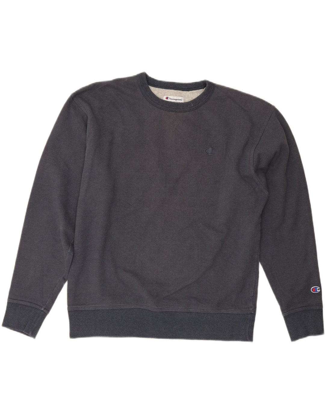 CHAMPION Mens Sweatshirt Jumper Large Navy Blue Cotton Vintage Champion and Second-Hand Champion from Messina Hembry 