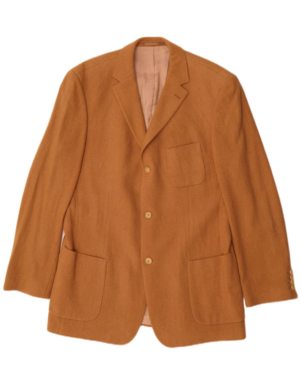 Hugo Boss Herre 3-knaps blazerjakke UK 42 XL Beige Uld