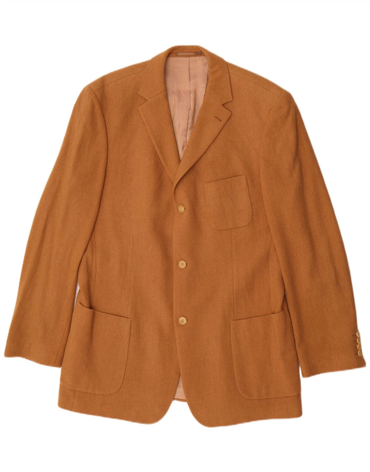 Hugo Boss Herre 3-knaps blazerjakke UK 42 XL Beige Uld